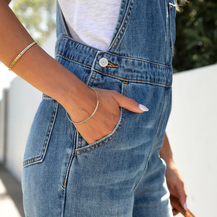 Dame Casual Denim Overalls Stilla