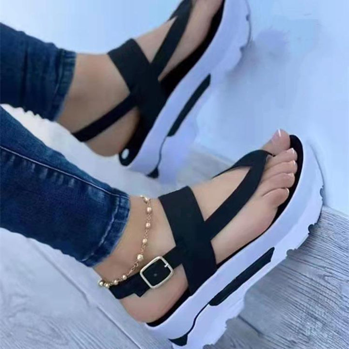 Dame modische Riemensandalen med anatomisk fodseng og robust design Stilla