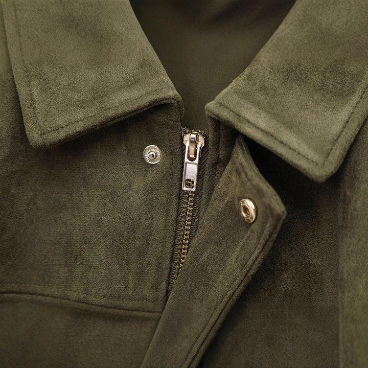 Dame casual blouson jakke med blødt materiale og moderne detaljer Stilla