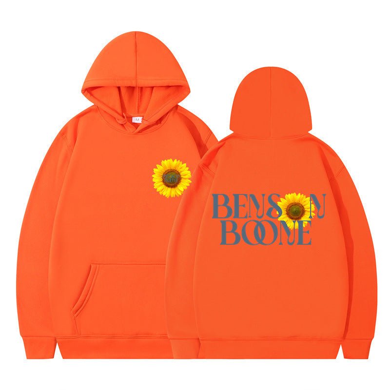 Kvinders hoodie med unikt solsikke design og komfortabel pasform Skovae
