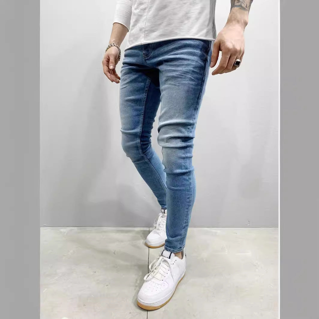 Herrer Slim-Fit Jeans med komfortabel Stretch-kvalitet og moderne vask Stilla