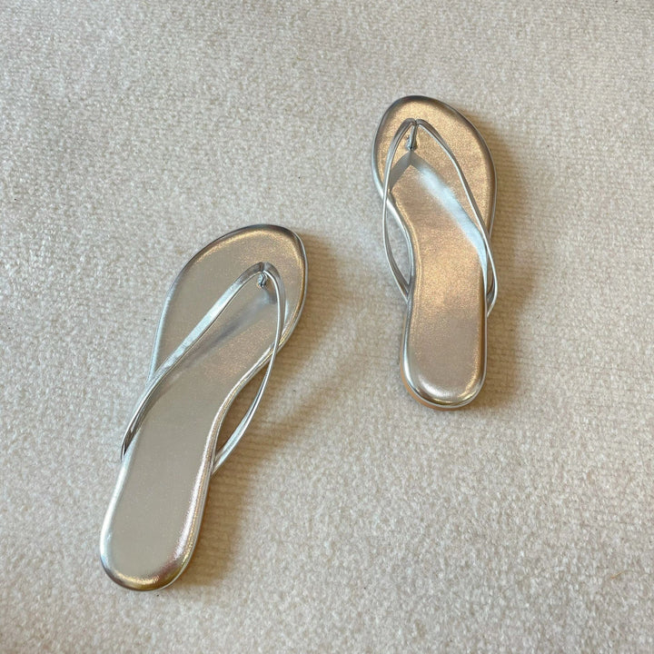 Dame Metallic Rem Flip Flops Stilla