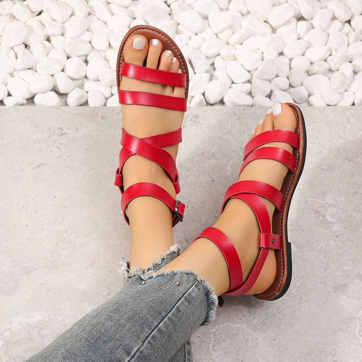 Dame Trendy Remsandaler med justerbar ankelrem Stilla