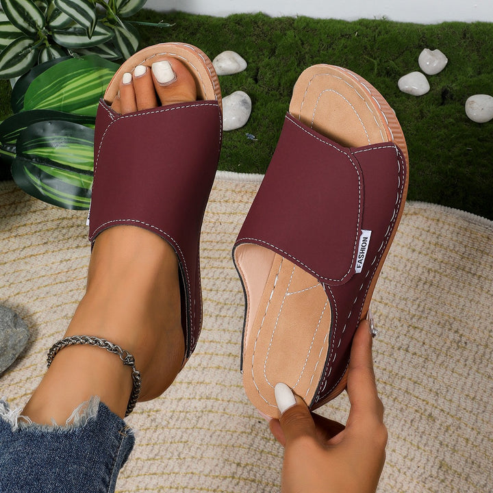 Dame Comfort-sandaler med skridsikker sål og ergonomisk fodseng Stilla