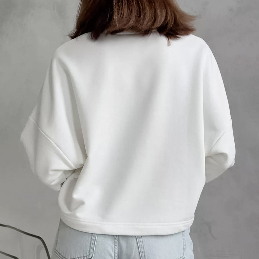 Damer Sporty Sweatshirt med lynlås Stilla