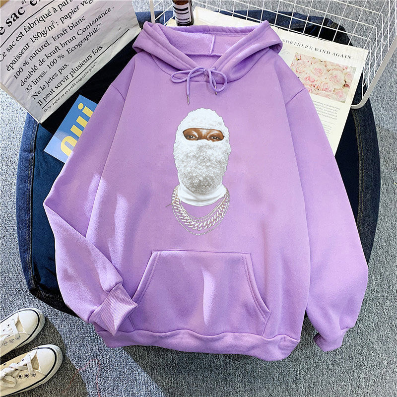 Kvinders hoodie med kreativt grafisk design og indviklet kunstværk Skovae