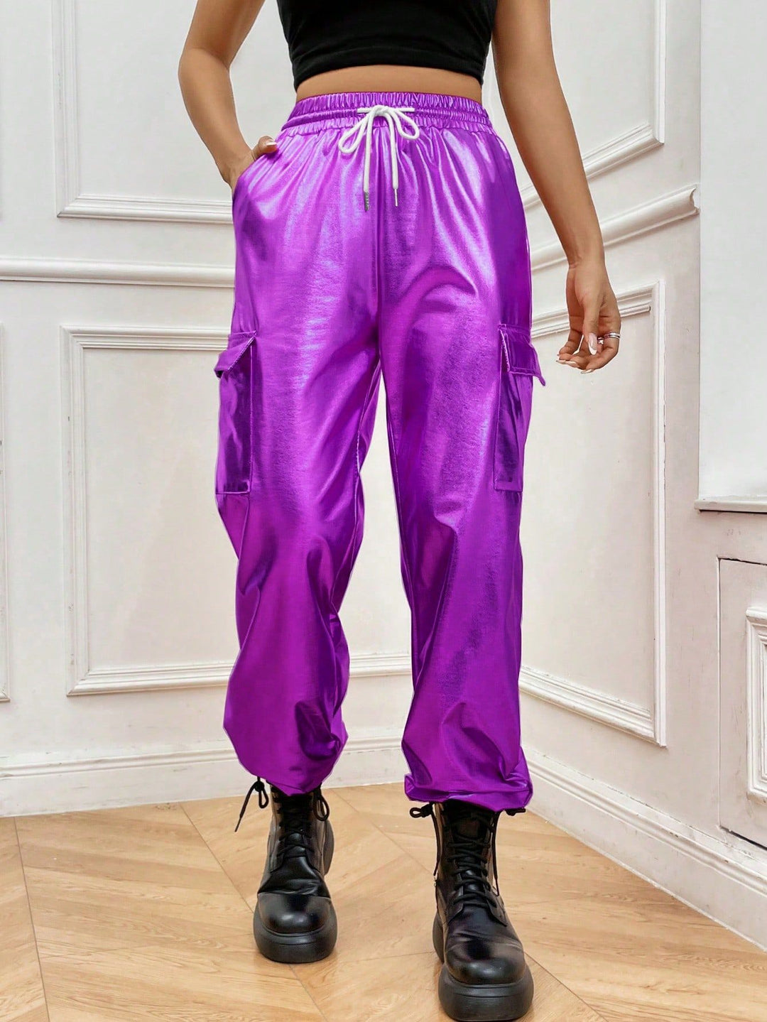 Dame sporty shiny fritidsbukser Stilla