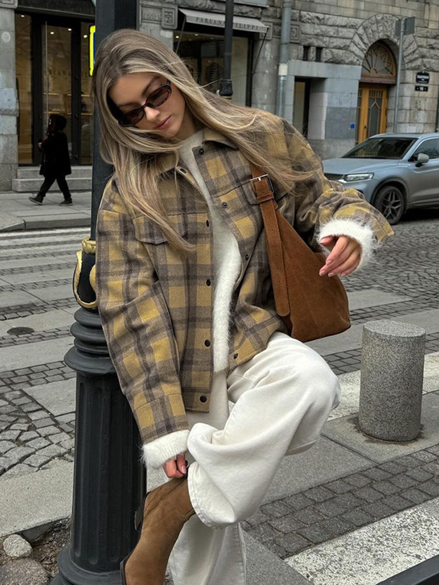 Dame Ternet Overshirt-Jakke med moderne snit og praktiske lommer Stilla