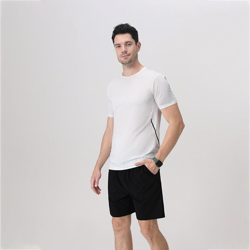 Herrer Åndbart Sport T-Shirt med elastisk pasform Stilla