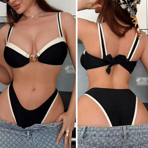 Dame Design-Bikini med elegant lukning Skovae
