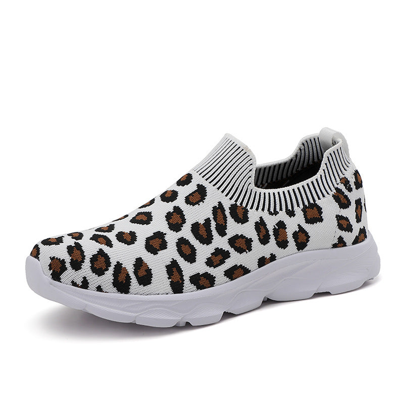 Dame Slip-On Komfort Sneakers med moderne leopardmønster Stilla