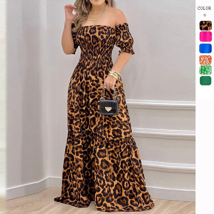 Damer Airy Maxi Kjole med Off-Shoulder Design og Ruffle Detaljer Stilla