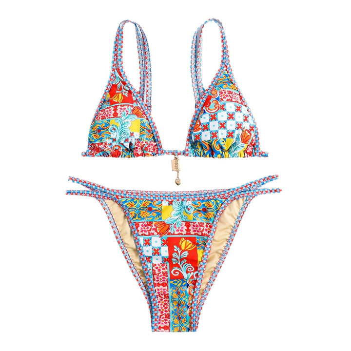 Dame Triangle Bralette Bikini Sæt Stilla