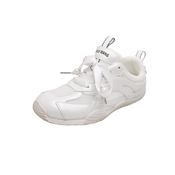 Dame Sporty Sneakers med blanke overflade og åndbar mellemsål Stilla