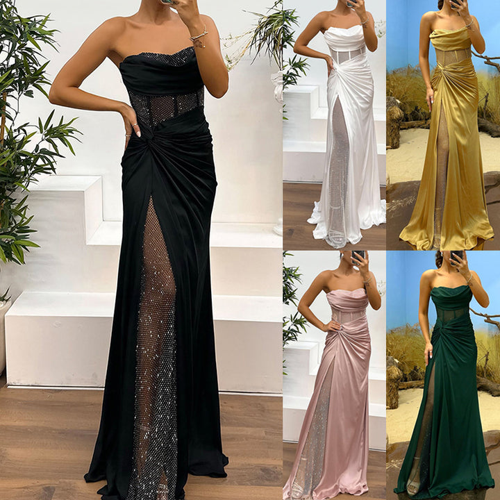 Damer Elegant Aftenkjole med off-shoulder design og raffinerede draperinger Stiila