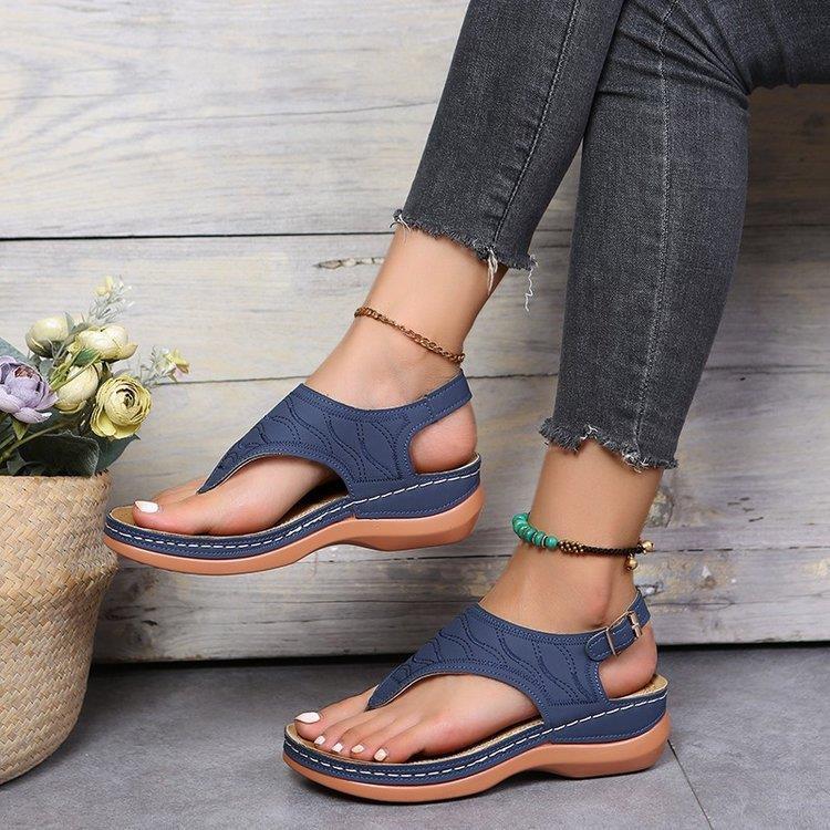 Dame elegante sandaler med justerbar hælrem og komfortsål Stilla