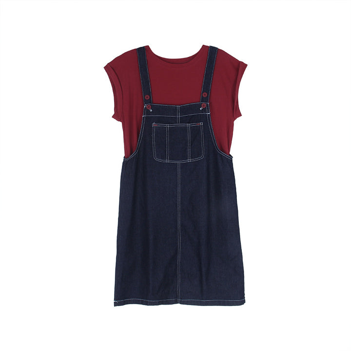 Dame Casual Denim Bukser med behagelige stropper og praktiske lommer Stilla