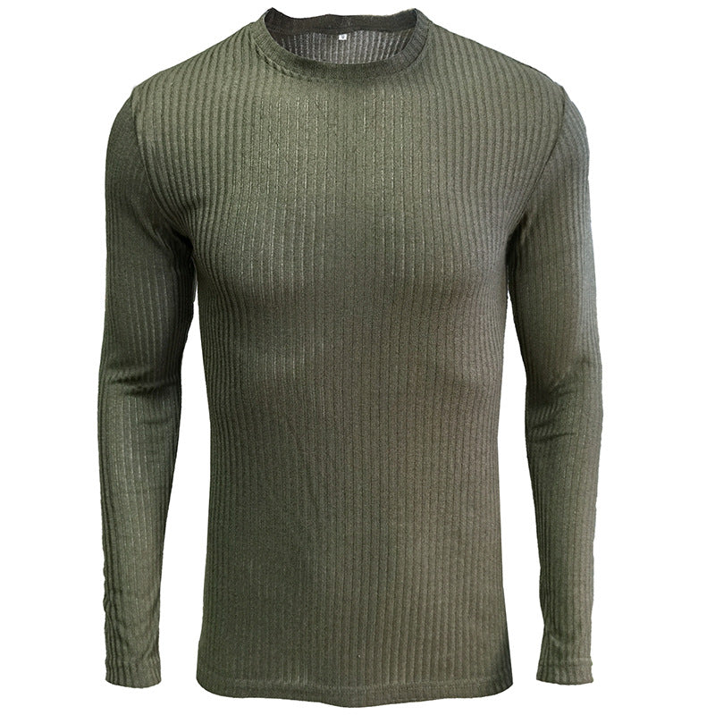 Herren finstrikket pullover med moderne ribdesign og elegant snit Stilla