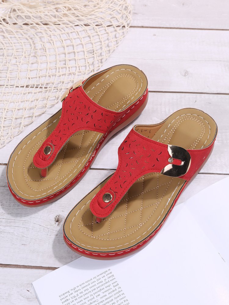 Dame fodseng-sandaler med moderigtigt hjerte-design og komfortabel sål Stilla