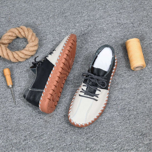 Femme Casual Læder Slipper Stilla
