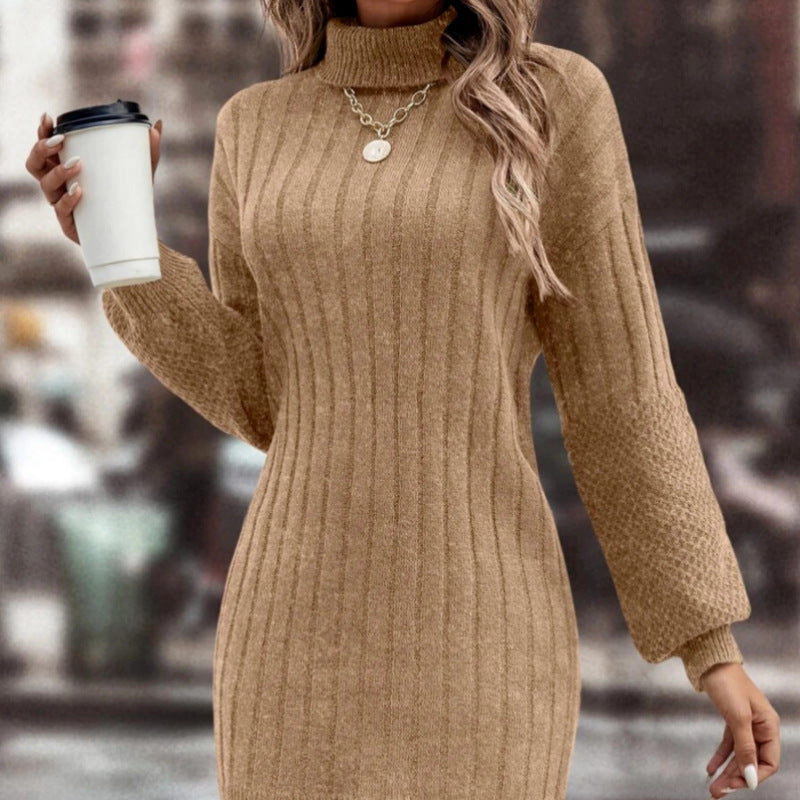 Femme Komfortabel Struktureret Sweaterkjole Stilla