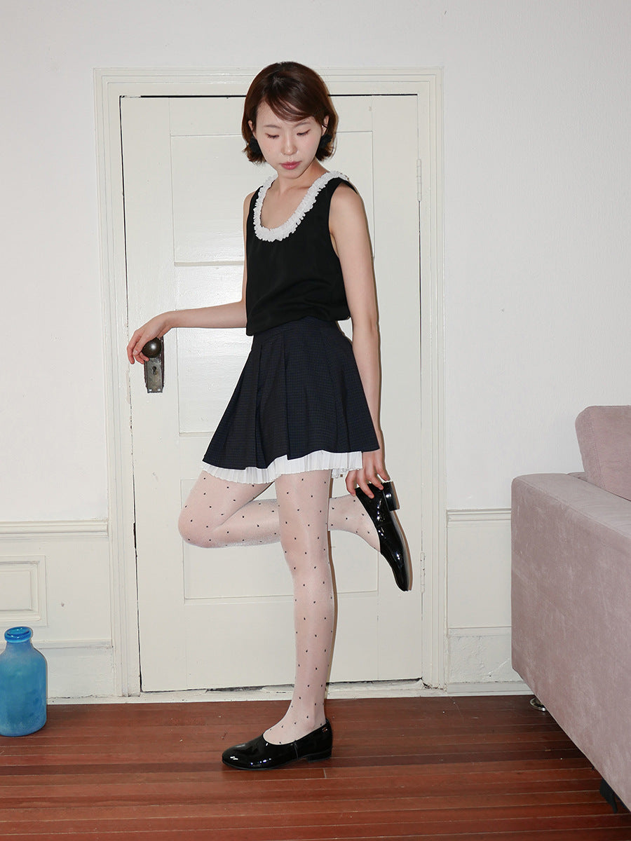 Dame Plisse Skirt med elegant linning og kvalitetsstof Stilla