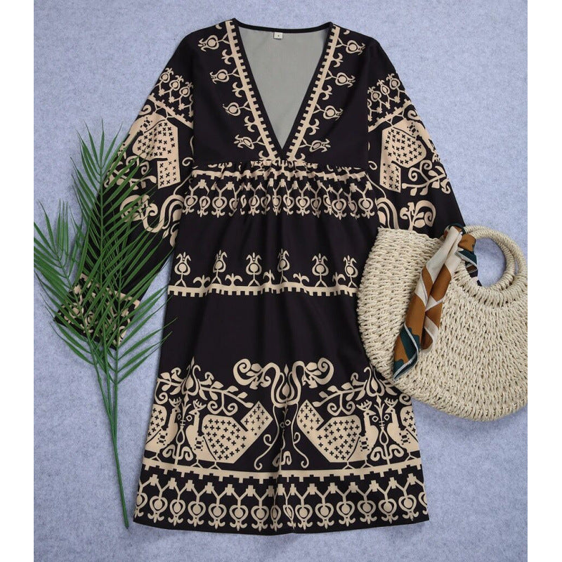 Dame Bohemian Print Minikjole Stilla