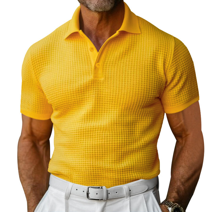 Herre polo skjorte med struktureret design og moderne krave Stilla