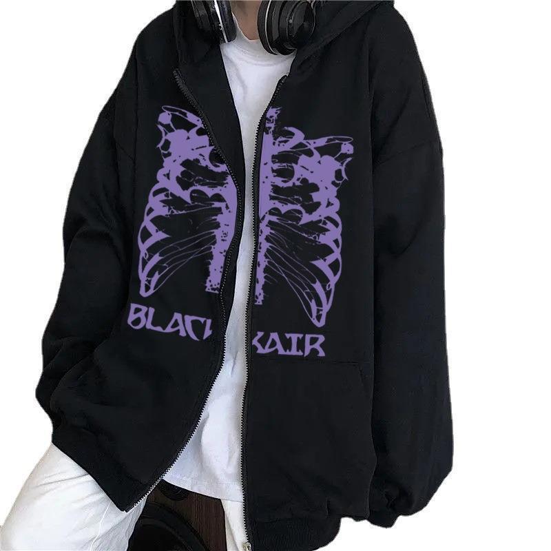 Kvindernes hoodie med innovativt skeletdesign Skovae