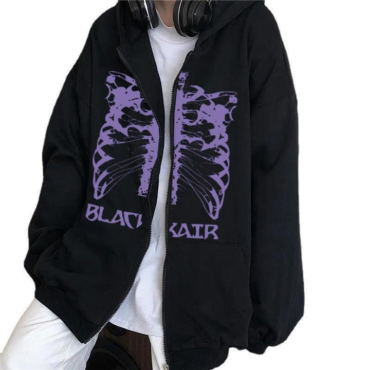 Kvindernes hoodie med innovativt skeletdesign Skovae