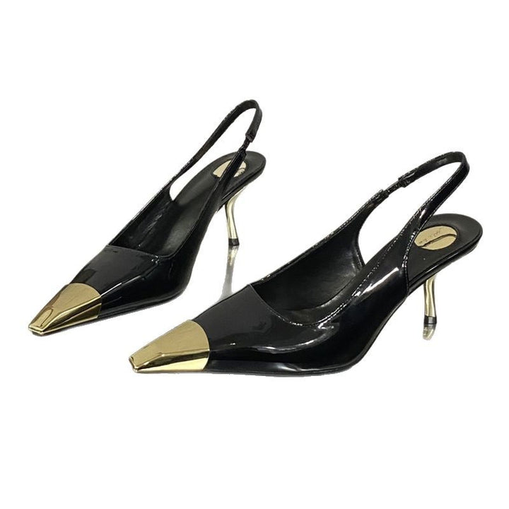 Dame Sling-High-Heels med elegant metalspids og komfortabel Slingback Stilla