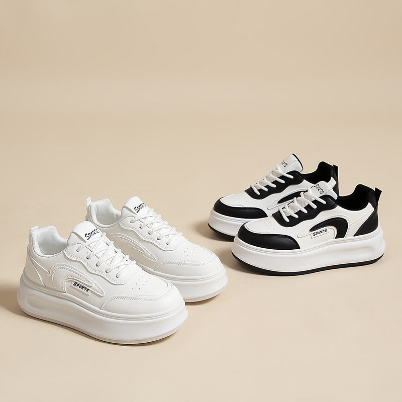 Dame Sporty Platform Sneakers med åndbare materialer og struktureret sål Stilla
