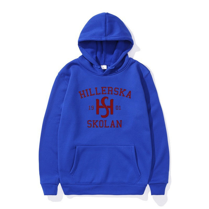 Kvinders hætte sweatshirt med klassisk skolemotiv og hyggelig indvendig for.