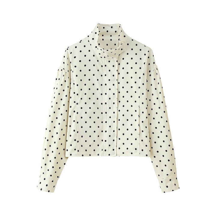 Dame trendy prikket Blousonjakke Stilla