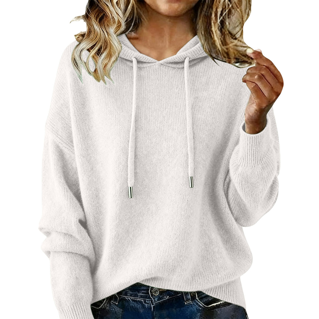 Kvinders oversized hoodie sweatshirt med tekstureret design og snoretræk Stilla