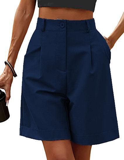 Dame Elegante Plisserede Shorts med praktiske lommer Stilla