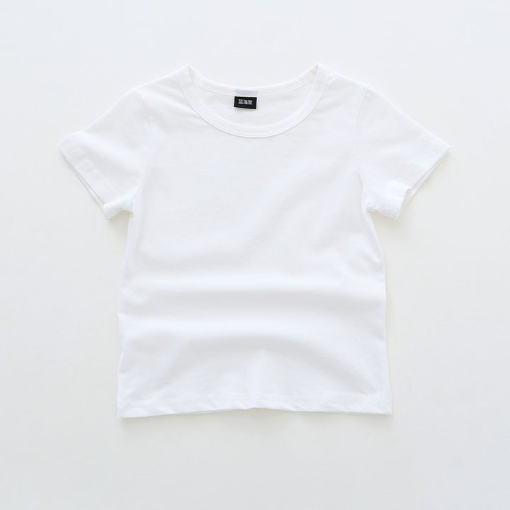 Børns Kortærmet Basic Rundhalset T-Shirt Stilla