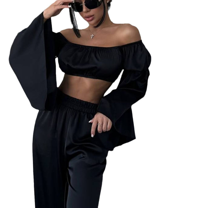 Femme Off-Shoulder Trykt To-delt Sæt Stilla