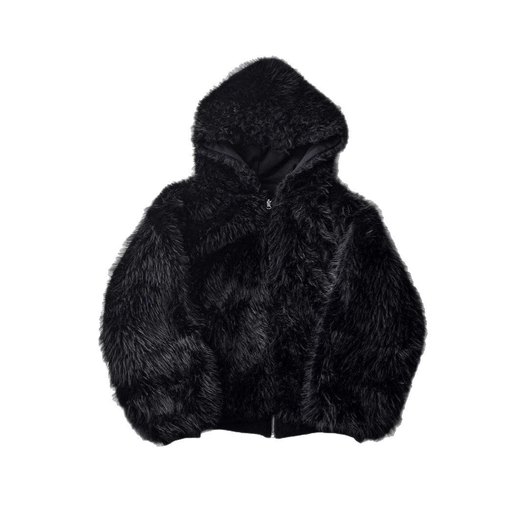 Kvindernes vinterjakke med faux fur foret hætte og praktiske lommer Stilla