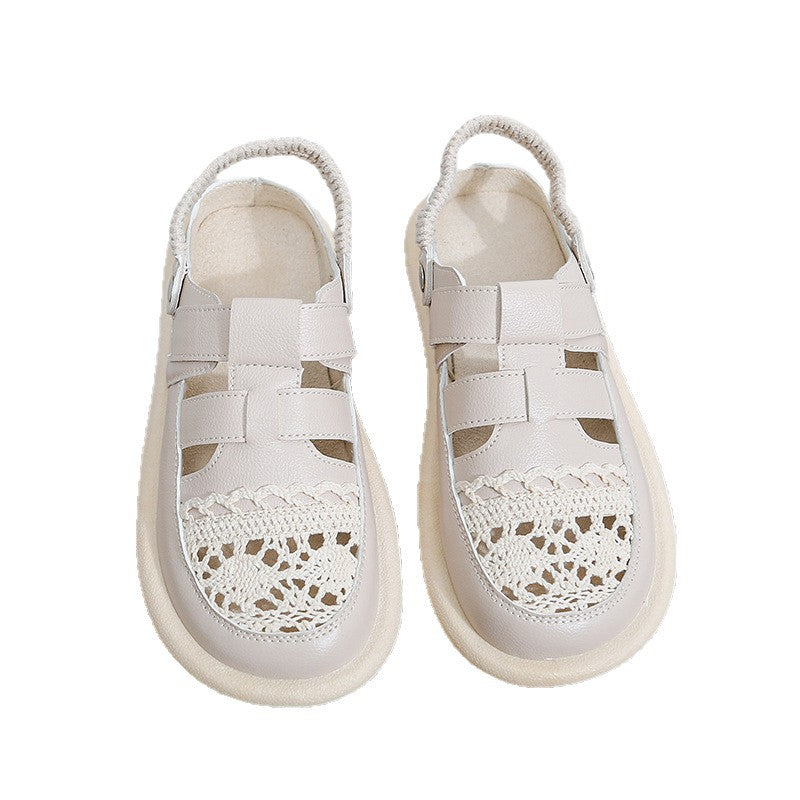 Dame Komfortable Sandaler med åndbare netoverflader og justerbare remme Stilla