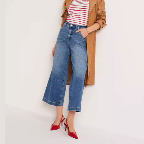 Dame brede jeans i komfortabel vintage-stil Stilla