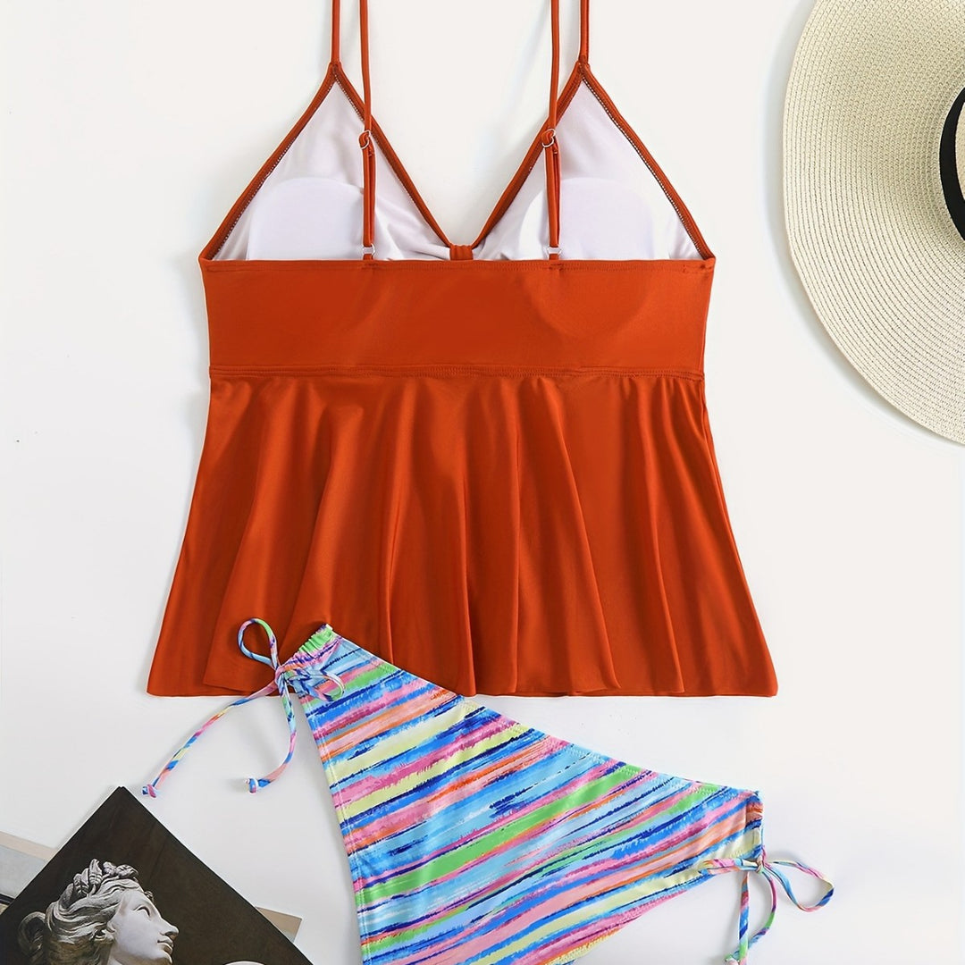 Dame Wrap Bikini Top med moderigtige Bukser Skovae