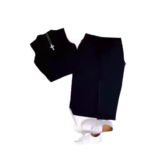 Dame modetop og casual nederdel med taljebælte Skovae