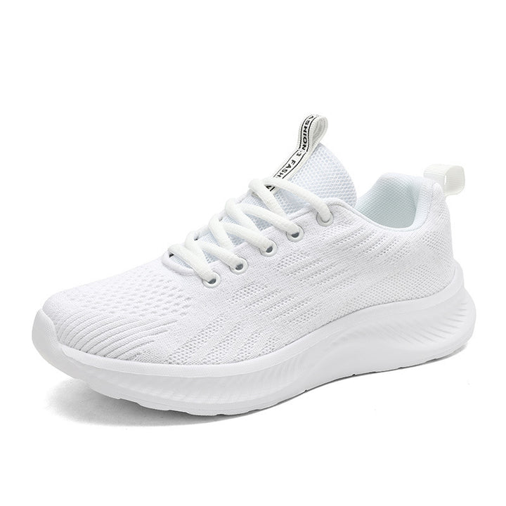Dame nan ultralet strik-fritids sneakers med ergonomisk dæmpningskerne sål og trækstrop Skovae