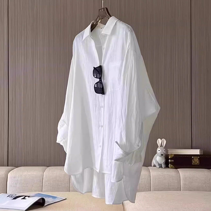 Femme Struktureret Utility Button-Up Skjortekjole Stilla