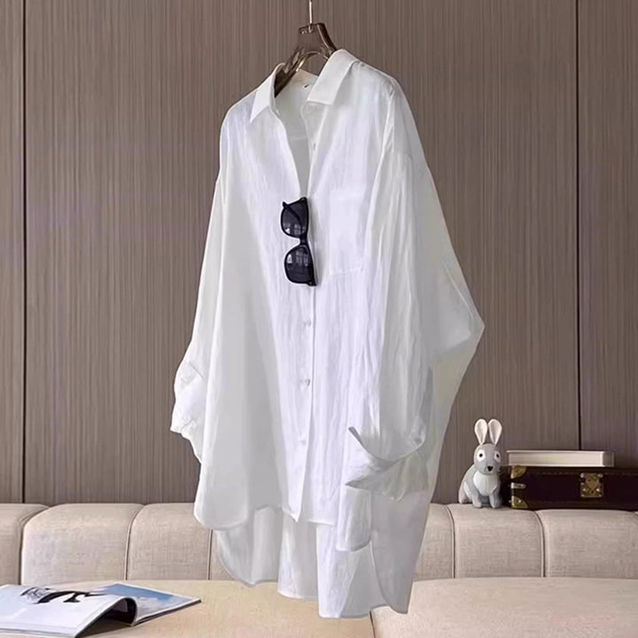 Femme Struktureret Utility Button-Up Skjortekjole Stilla