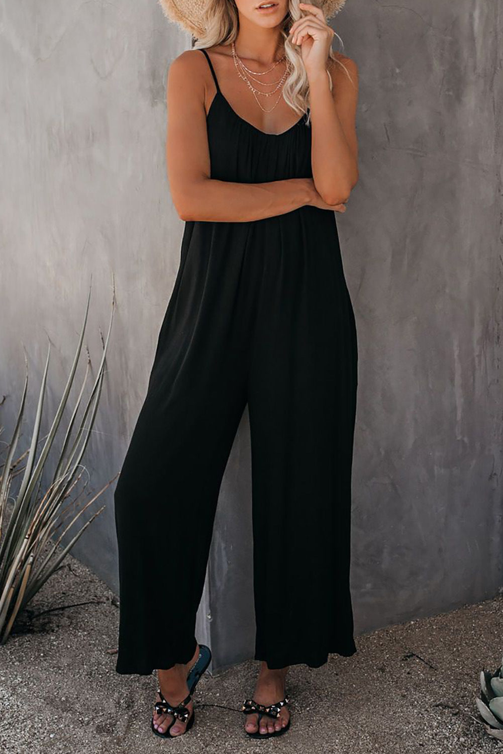 Dame Elegant Ærmeløs Jumpsuit Stilla