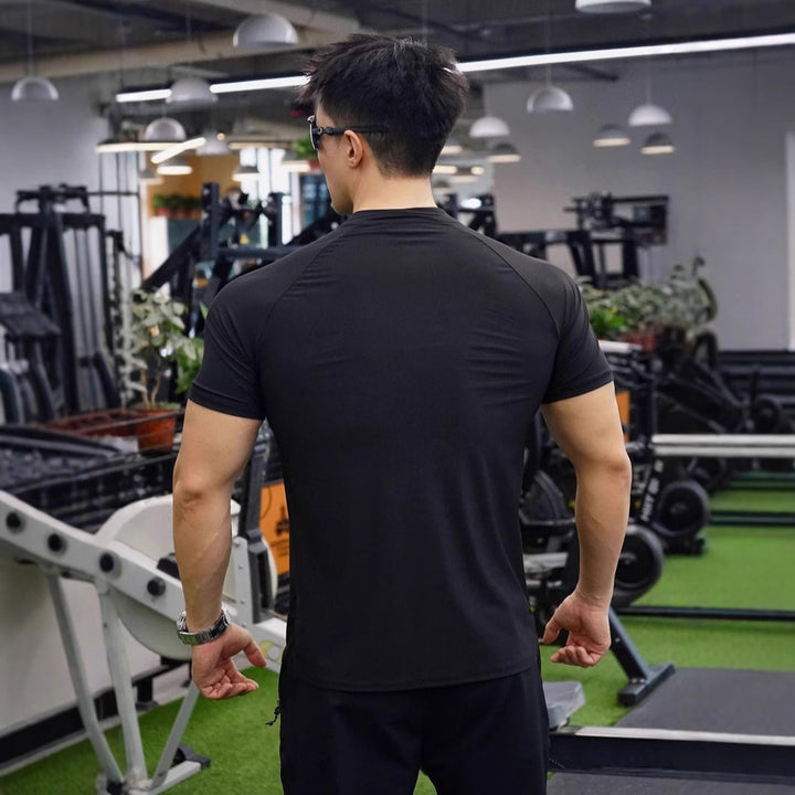 Herren Funktionsshirt med halvmund lynlås og åndbar teknologi Stilla