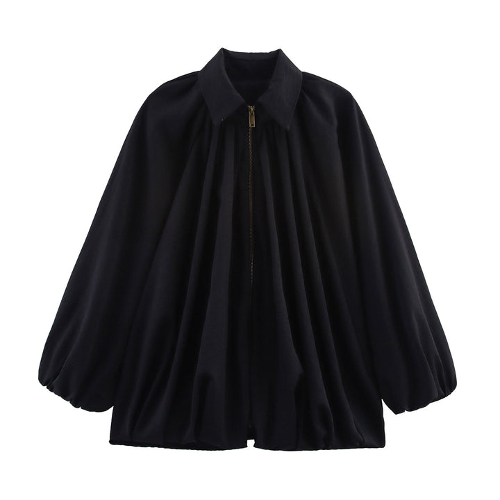 Dame let oversized bluse med ruffles design Stilla