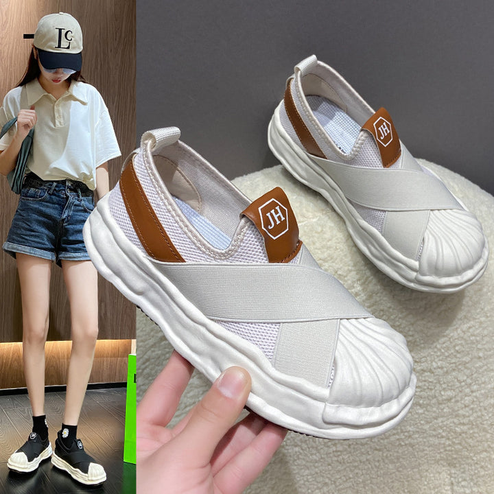 Dame Slip-On Sneakers med åndbart overmateriale og fleksibelt såleprofil Stilla